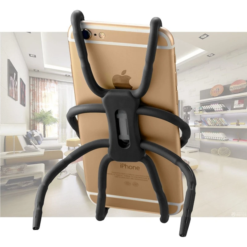 Spider Phone Holder Universal Adjustable Malas Dudukan Ponsel Desktop Ponsel Pemegang Bracket untuk Iphone Huawei untuk Samsung Xiaomi