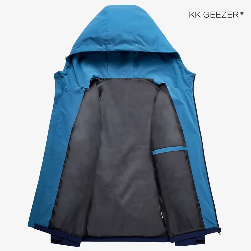 Мужские куртки весна осень 2020 дышащая уличная мода лоскутное водонепроницаемое