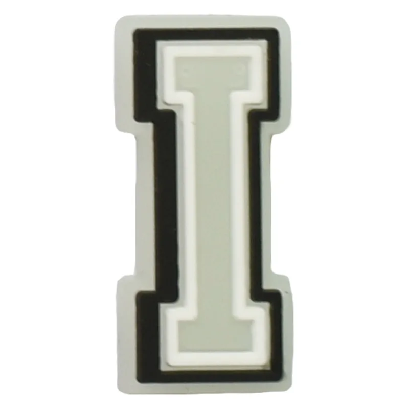 Hot 1pcs English Letter and Number PVC Shoe Charms DIY Luminous Shoe Accessories Fit Clogs buckle Decorations kids X-mas Gifts