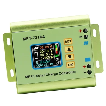 

1 Pc MPPT Solar Controller 1.8 Inch MPT-7210A Color Screen LCD Display Battery Regulator Solar Controller for Battery Home Outdo