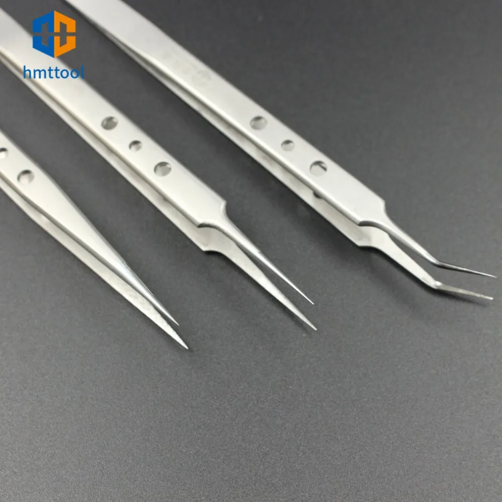 AAA-12S / 14S / 15S SFDER Stainless Steel Precision Hard Tweezers Set For Cell Phone Mainboard Repair Tools