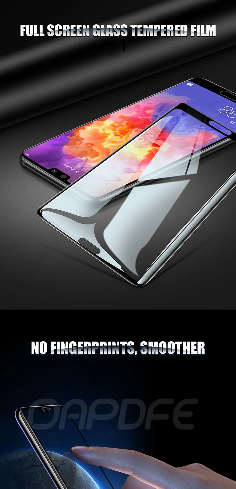 9D полное покрытие из закаленного стекла для huawei P20 Lite P20 Pro Защита экрана для Nova 5 5i 4 4E 3 3E 3i P умная защитная пленка
