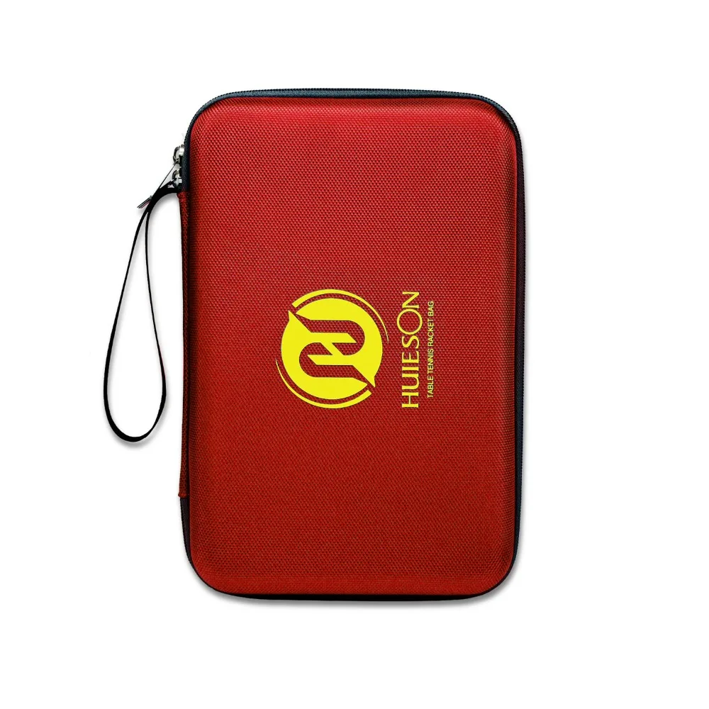 Huieson Professional Square Shape Table Tennis Racket Bag Big Capacity Hard Case for Double Rackets Set and Accessories (3)