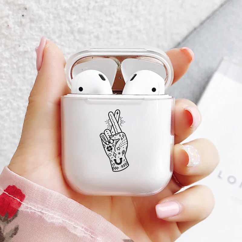 

Transparent Soft Silicone Case For Apple Airpods 2/1 Case Fashion Headphone Accessories Protective Airpod Cover For Airpods Case