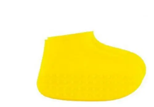 yellow Непромокаемые Силиконовые Бахилы для обуви Водонепроницаемые непромокаемые и противоскользящие бахилы для путешествий уличные защитные аксессуары для дома - Цвет: yellow