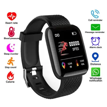 

116plus Smart Watch Blood Pressure Measurement Heart Rate Monitor D13 Smart bracelet with 1.3 inch High Resolution Screen
