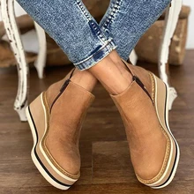 

2021 Fall Women Ankle Boots Soild Color Side Zipper Ladies Casual Boots Wedges Low Top Round Toe Casial All Match Woman Booties