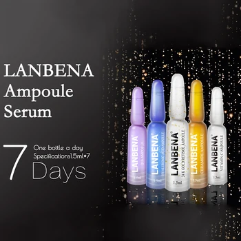 

Hot sale 7pcs/Box Skin Care Essence Anti Wrinkle Anti Aging Remove Freckle Whitening Moisturizing Ampoule FRE