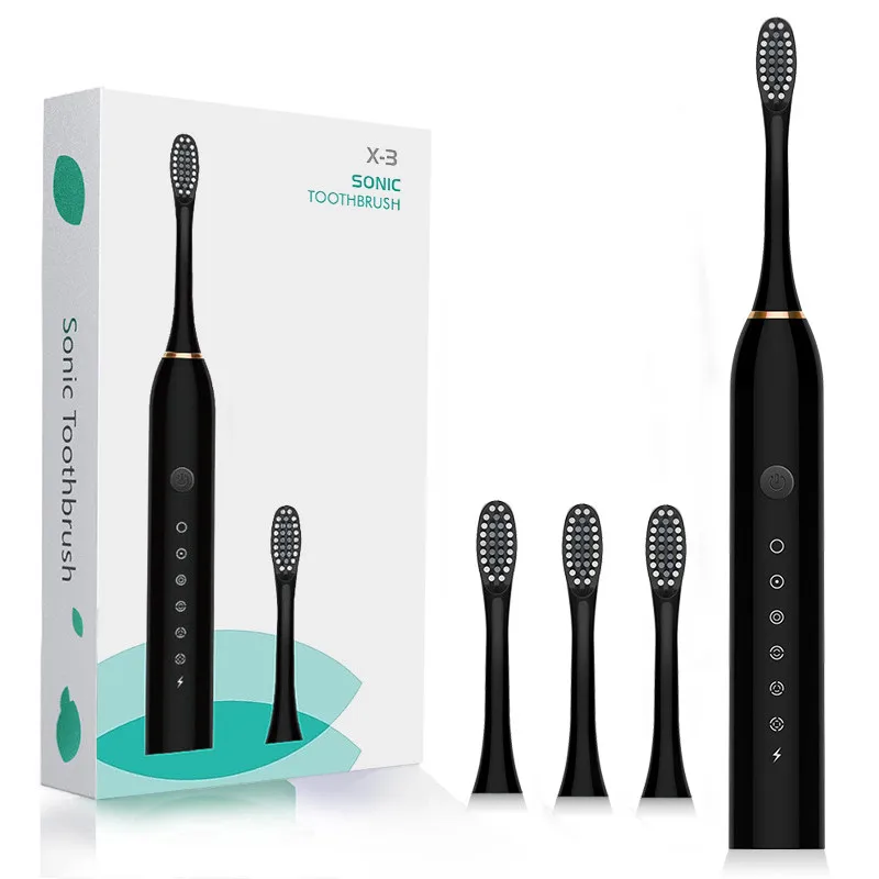 Sonic Electric Toothbrush 6 Mode USB Charger IPX7 Waterproof Adult timer Brush Tooth Brushes Replacement Heads Teeth Whitening Sonic Electric Toothbrush 6 Mode USB Charger IPX7 Waterproof Adult timer Brush Tooth Brushes Replacement Heads Teeth Whitening