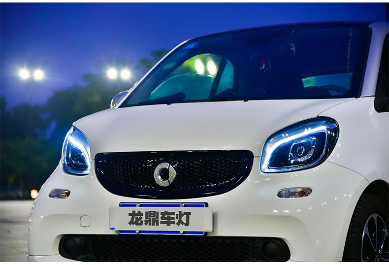 Автомобильный стайлинг фары для BENZ smart фары все светодиодный головной фонарь дневного света Светодиодный дальнего света ближнего света