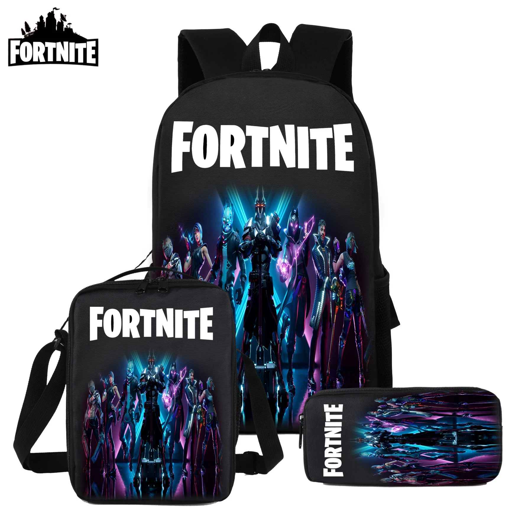 Популярный рюкзак для мальчиков Fortnite Мультяшные школьные ранцы Детские рюкзаки