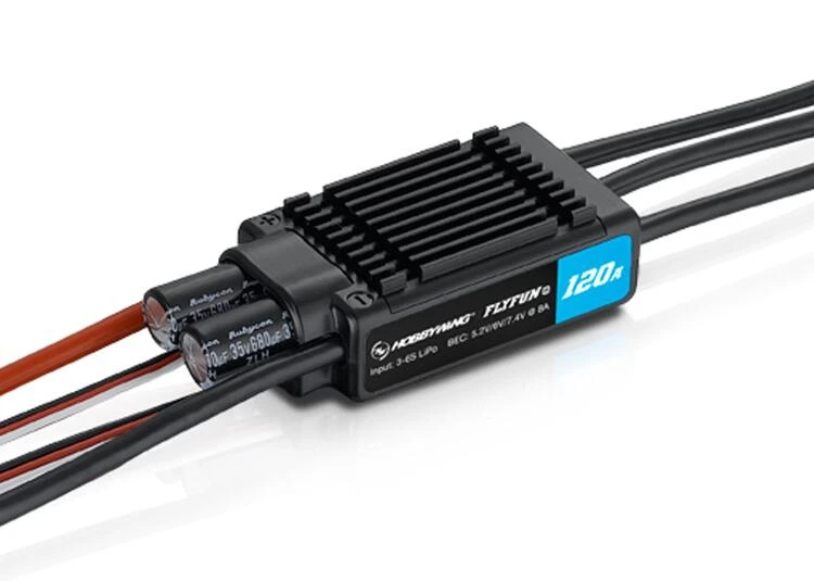Hobbywing FlyFun V5 120A ESC 8S Lipo Brushless Electrical Speed Controller Motor with DEO Function for Drone Airplane