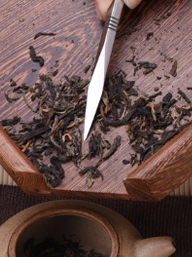 1pc Stainless Steel Tea Needle Delicate Tea Cutter Puer Cone Ceremony Accessories Craft Kung Fu Teasets Spiral Knife tea cutter tea needle set