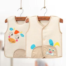 Стиль детской одежды, цветной хлопковый осенне-зимний детский хлопковый жилет, пальто для новорожденных, Детский Теплый жилет, жилет