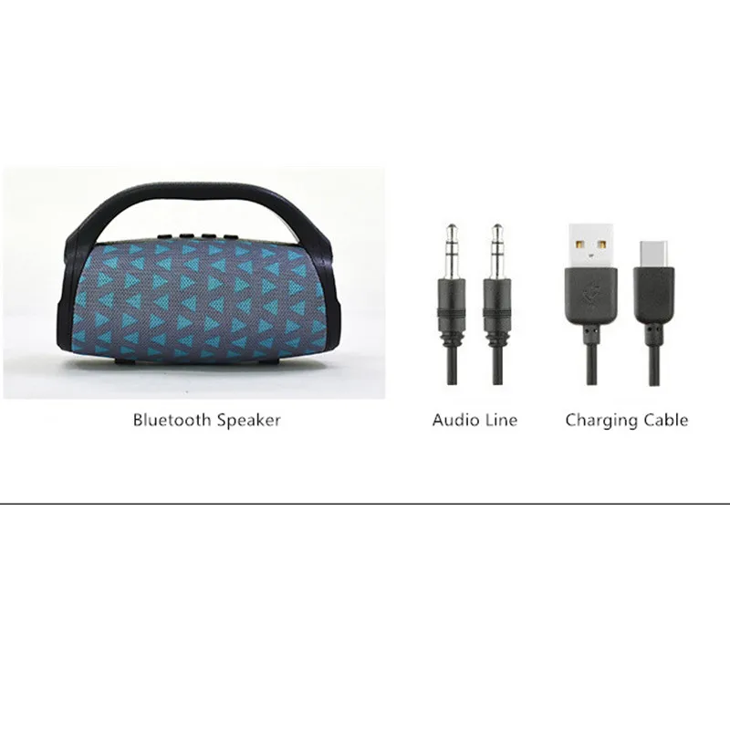 Портативная карта громкой связи Bluetooth колонка внешний AUX USB TF мини аудио сабвуфер