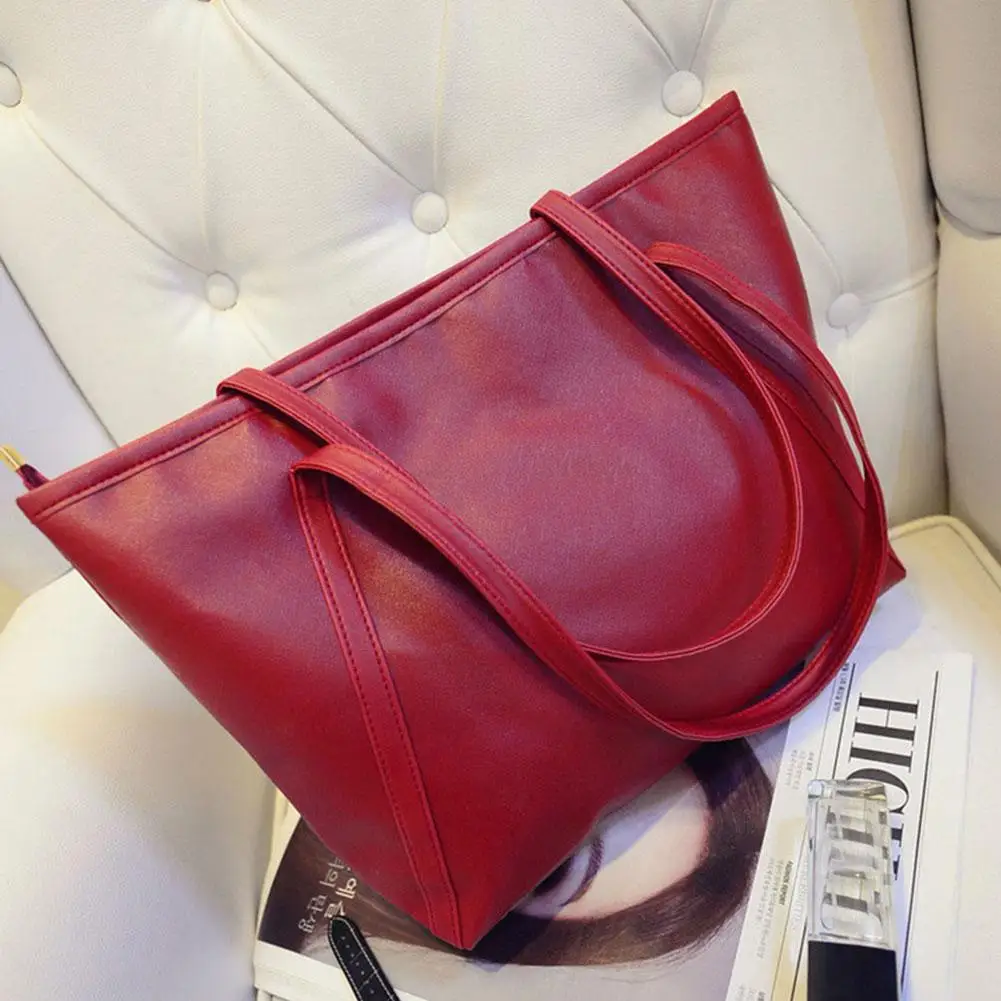 Женские однотонные сумки-мессенджеры из искусственной кожи, вместительные сумки-мессенджеры, сумки на плечо, сумки для покупок