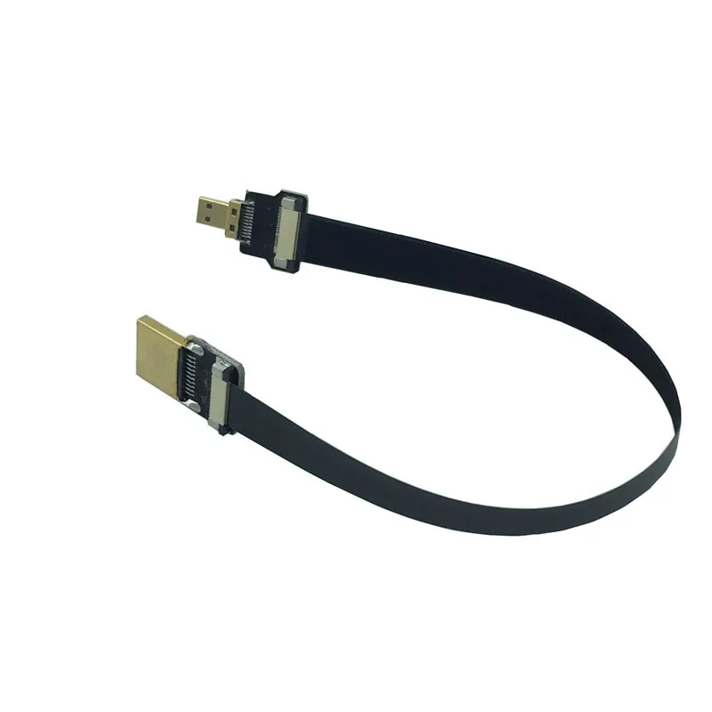 FPV HDMI адаптер Micro HDMI 5 см-100 см лента гибкой печатной платы плоский кабель HDMI шаг 20pin для аэрофотосъемка
