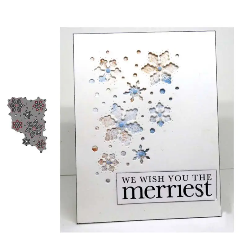 Snowflakes DIY Metal Cutting Dies Stencil Scrapbooking Album Paper Card Crafts M68E