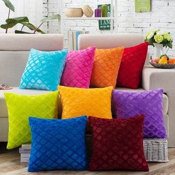 

43*43cm Corduroy Cushion Cover Pillow Cover Square Soft Pillowcase Multi Colours Sofa Car Waist Throw Cushion Cover Home Decor