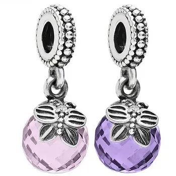 

Original Cute butterfly With Faceted Crystal Pendant Beads Fit 925 Sterling Silver Bead Charm Pandora Bracelet Jewelry