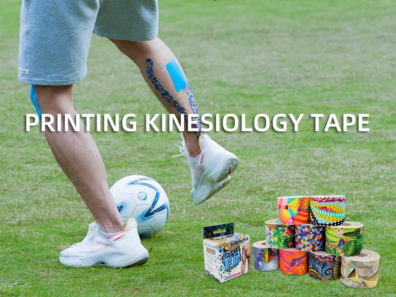 Kindmax Digital Printing Elastic Colorful Kinesiology Tape for Sports