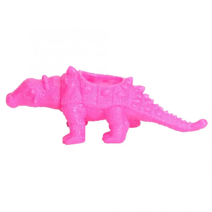 Красочные ПВХ моделирование Ankylosaurus растение цветочный горшок суккулент цветочный горшок домашний офис Декор бонсай цветочный горшок