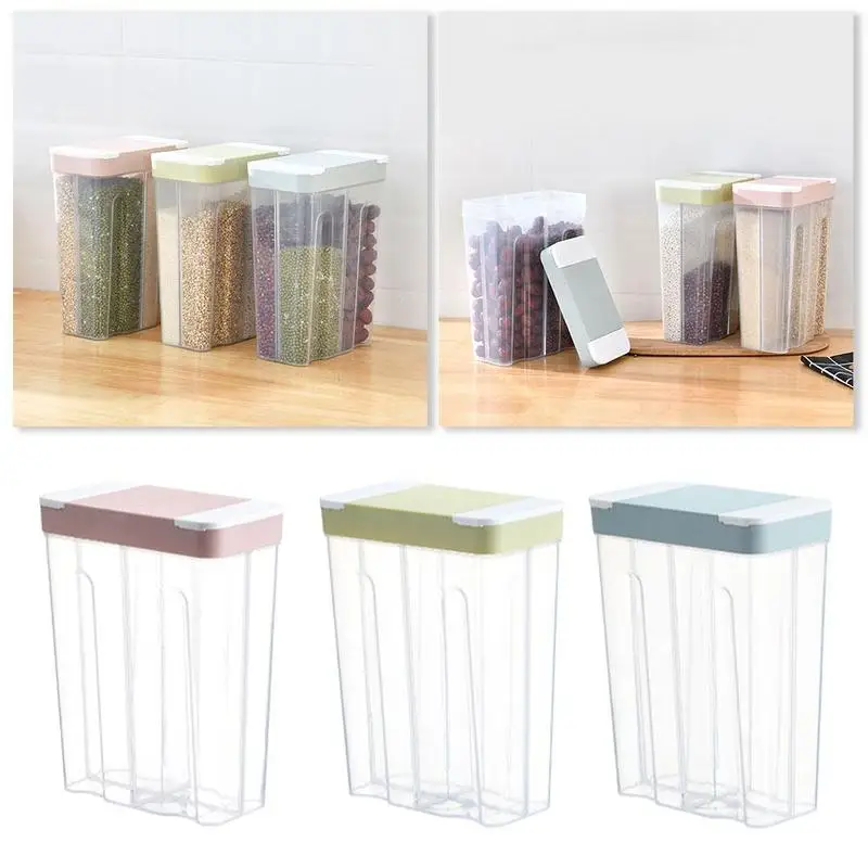 Кухонная пластиковая банка для сохранения свежести, зерно, многозерновая коробка для хранения, прозрачный контейнер для хранения свежести, принадлежности для выпечки