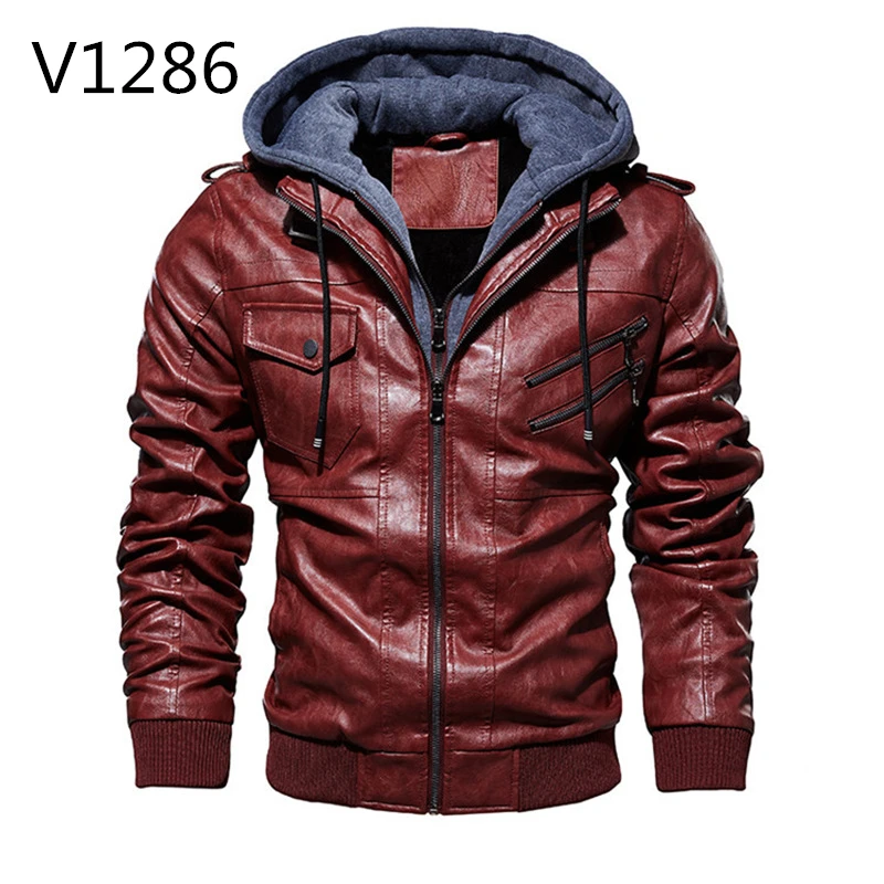 V1286 мужские Куртки из искусственной кожи, верхняя одежда, кожаные толстовки, пальто для мужчин, крутые, зима-осень, Harajuku, мотоциклетные, на заказ, с принтом автомобиля, куртка с логотипом