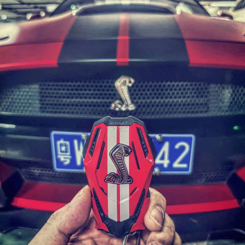 Защитный чехол для ключа от автомобиля с ядовитым лезвием 15-17 Ford Mustang Shelby GT500