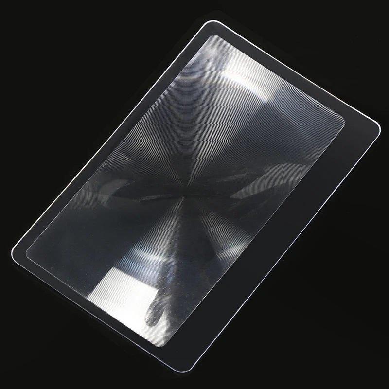 Magnifiers Credit Card Shape 3X Transparent Magnification Magnifying Fresnel LENS Made of Plastics 10pcs magnifying glass