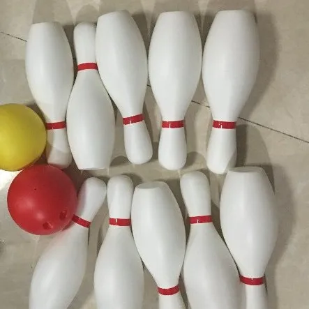 Большой размер Белый Цвет Боулинг бутылка мяч Детская игрушка Спорт на открытом воздухе suzakoo