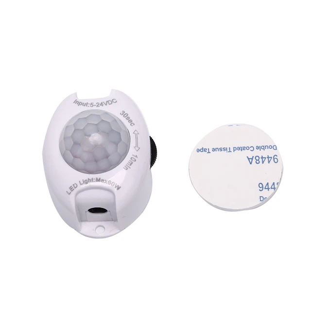 Motion Sensor DC 5V 12V Light Switch Movement Detector Activated Timer Automatic Pir Motion Sensor ON OFF for LED Strip Light 6