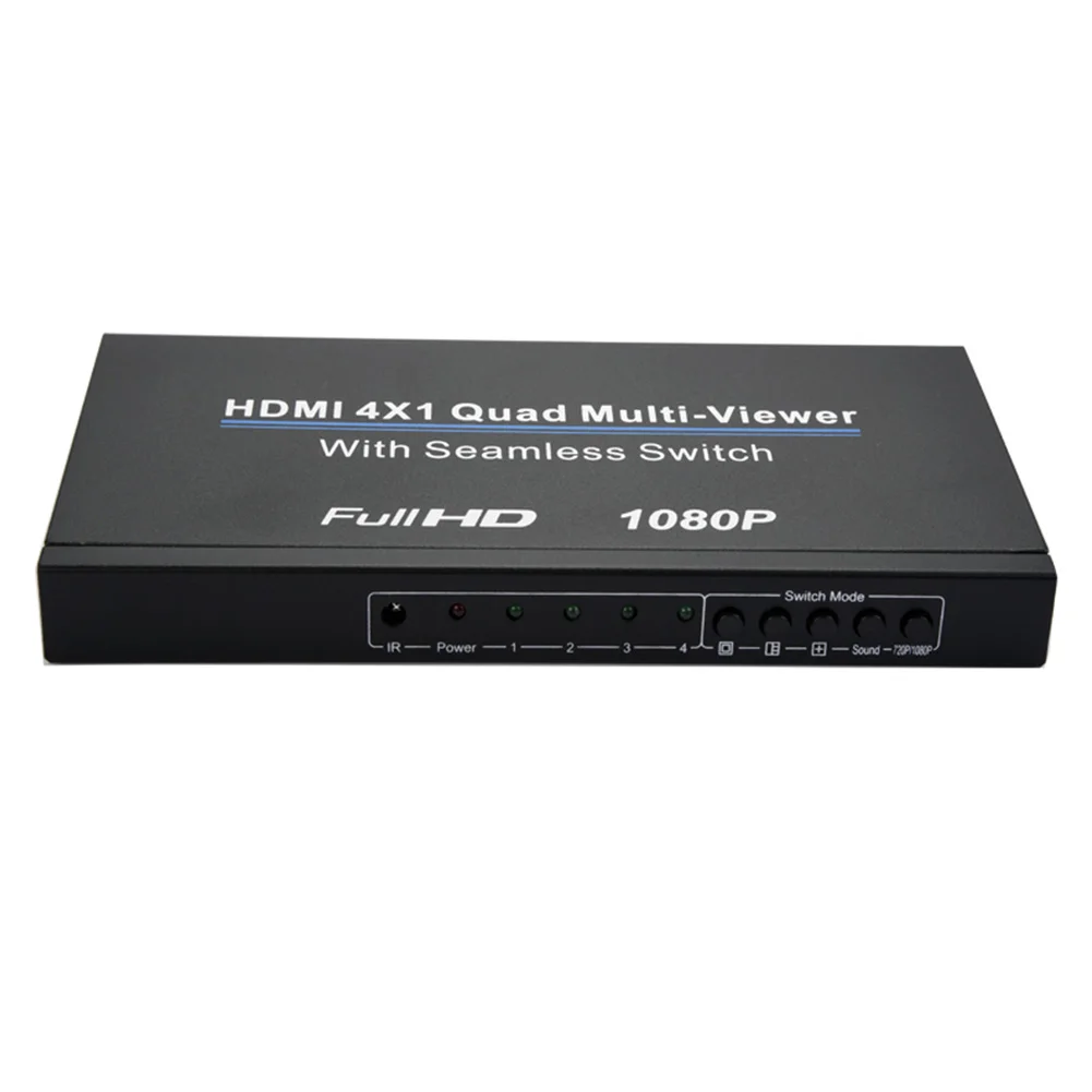  1080P Easy Install Quad HDMI Infrared Multi-viewer Gaming Professional Seamless Switch Converter Re