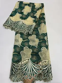 

african guipure cord lace fabric 2020 high quality lace fashion embroidery french nigerian lace fabrics for wedding