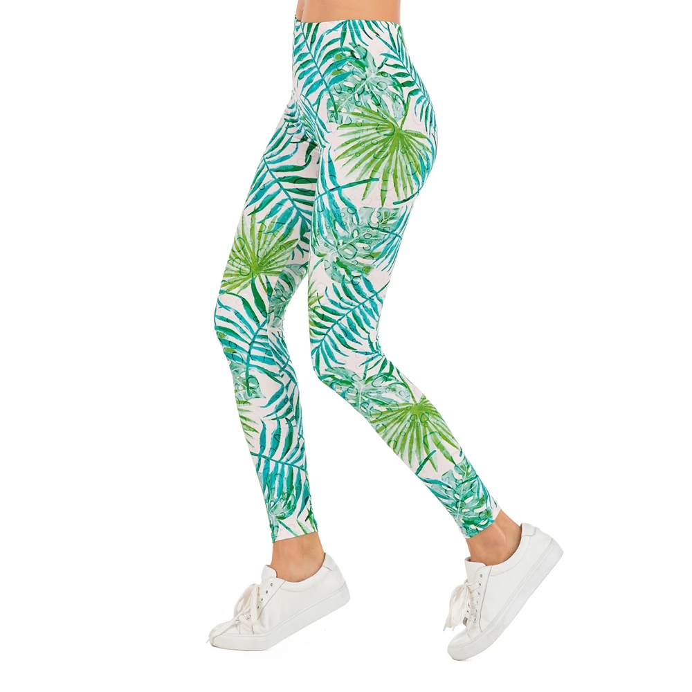 Brands Women Fashion Legging Fluorescent tree branch Printing leggins Slim High Waist Leggings Woman Pants