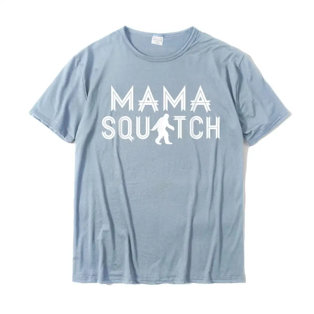 Party Slim Fit Top T-shirts Classic ostern Day Short Sleeve O-Neck Tops T Shirt 100% Cotton Men's Design Tee-Shirts Mama Squatch Shirt - Gifts for Mom Sasquatch Bigfoot__MZ23930 light
