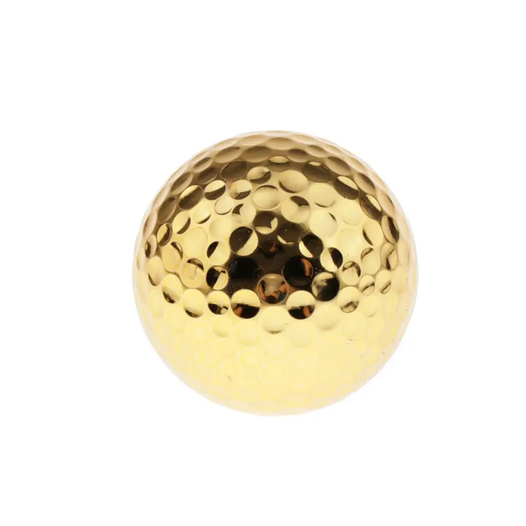 2pcs Durable Lightweight Rubber Dual-Layer Golf Ball for Match Practice Play Golfer Gift Club Prizes Giveaways