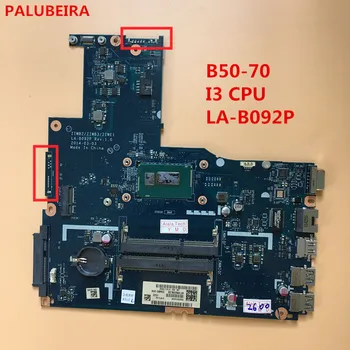 

PALUBEIRA FOR Lenovo B50-70 Laptop motherboard ZIWE1 ZIWB2 ZIWB3 LA-B092P with CPU i3 Free Shipping