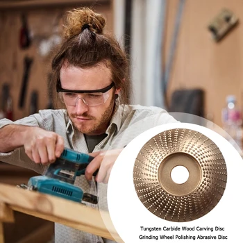 

Carbide Wooden Angle Grinding Wheel Tools Abrasive Disc Easily Carrying Sanding Carving Rotary Lightweight Gadgets