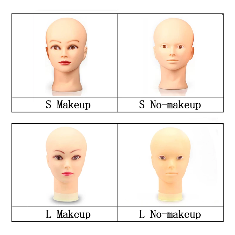 Cosmetology Bald Mannequin Head Manikin Model Doll Head for