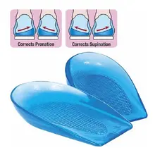 Кремнезема Гелеобразные напяточники корректирующая стелька коррекция ног очень высокий каблук плоскостопия персонажа напрямую от производителя