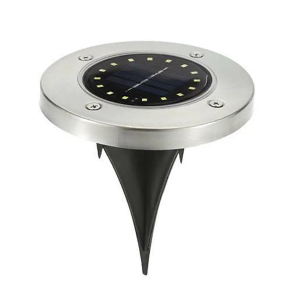 1pc Warm White 20 LED Solar Buried Lamp Waterproof Ground Lights Outdoor Garden Path Decor Underground Lamp Sidewalk Lighting IP65 Floor Lamp - Испускаемый цвет: 1pc Warm White