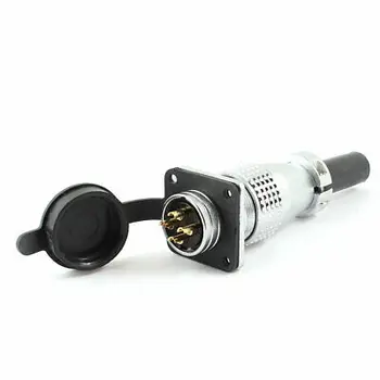 

Waterproof Metal 4 Pin 20mm Aviation Connector Adapter AC 250V 15A