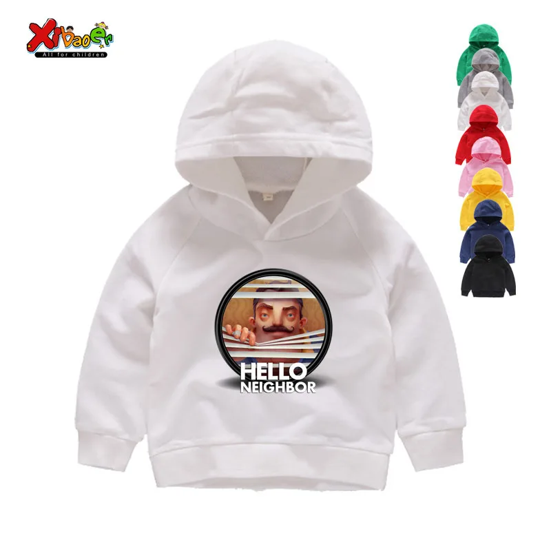 

Kids Hoodies Sweatshirts 2-12 Years The Hello Neighbor Hoodies Kids Boys Girl Teenage Clothes Tee Girls Baby Clothes for Autumn