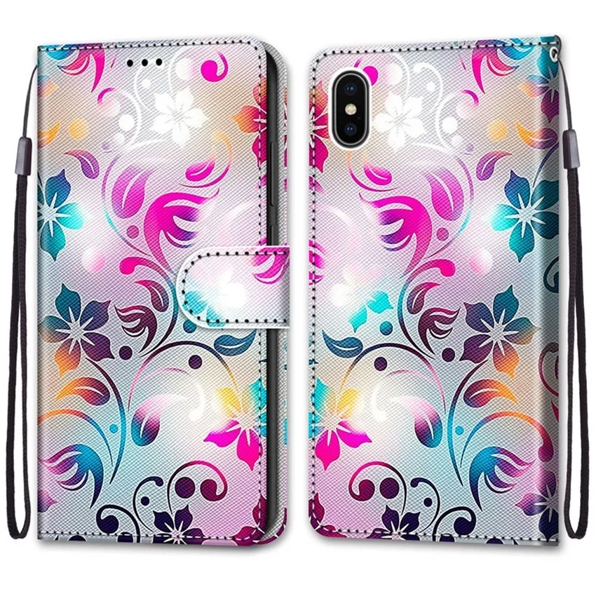 苹果 iPhone X 10 #B07渐变炫彩花 -1.jpg_.webp