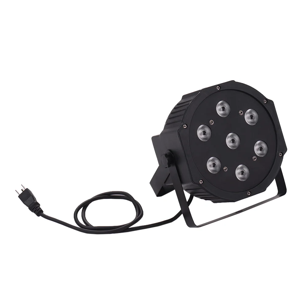 Профессиональное Освещение сцены светодиодный PAR свет 7 светодиодный s 4 в 1 RGBW DMX512 8/5 каналов с пультом дистанционного управления для KTV Клубные вечерние DJ шоу