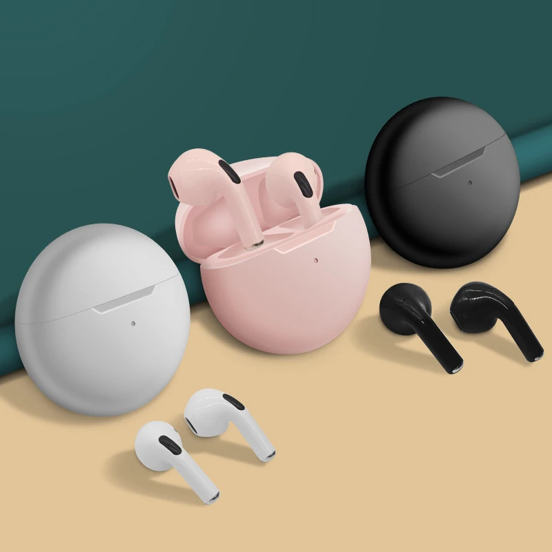 TWS Wireless Headphones Bluetooth Earphone Earbuds Bass Headset Air Pro 6 Sport Earpiece With Mic For Apple iPhone Xiaomi Huawei