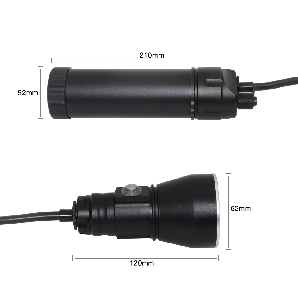 Uranusfire XHP70.2 светодиодный канистра лампа для дайвинга свет 4000лм Водонепроницаемый Дайвинг фонарик Подводный Видео факел питание от 8*18650