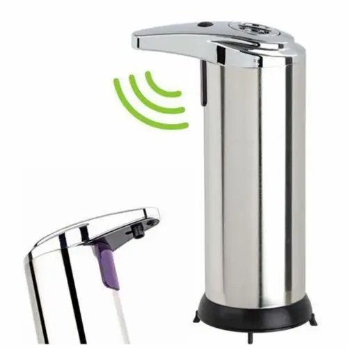 

Touchless Stainless Steel Handsfree Automatic IR Sensor Soap Liquid Dispenser