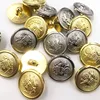 20PCS/pack 20MM Gold/Silver Anchor Buttons Plastic Sewing Accessory Shank Button Garment Clothing PT351 1